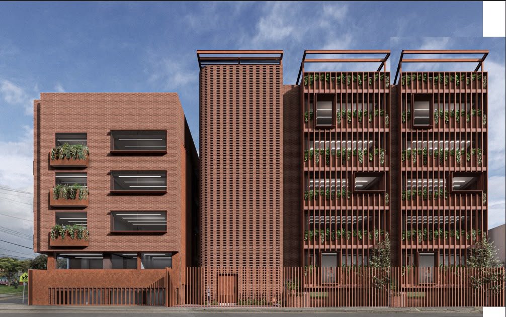 Render of the new Nuevos Andes campus
